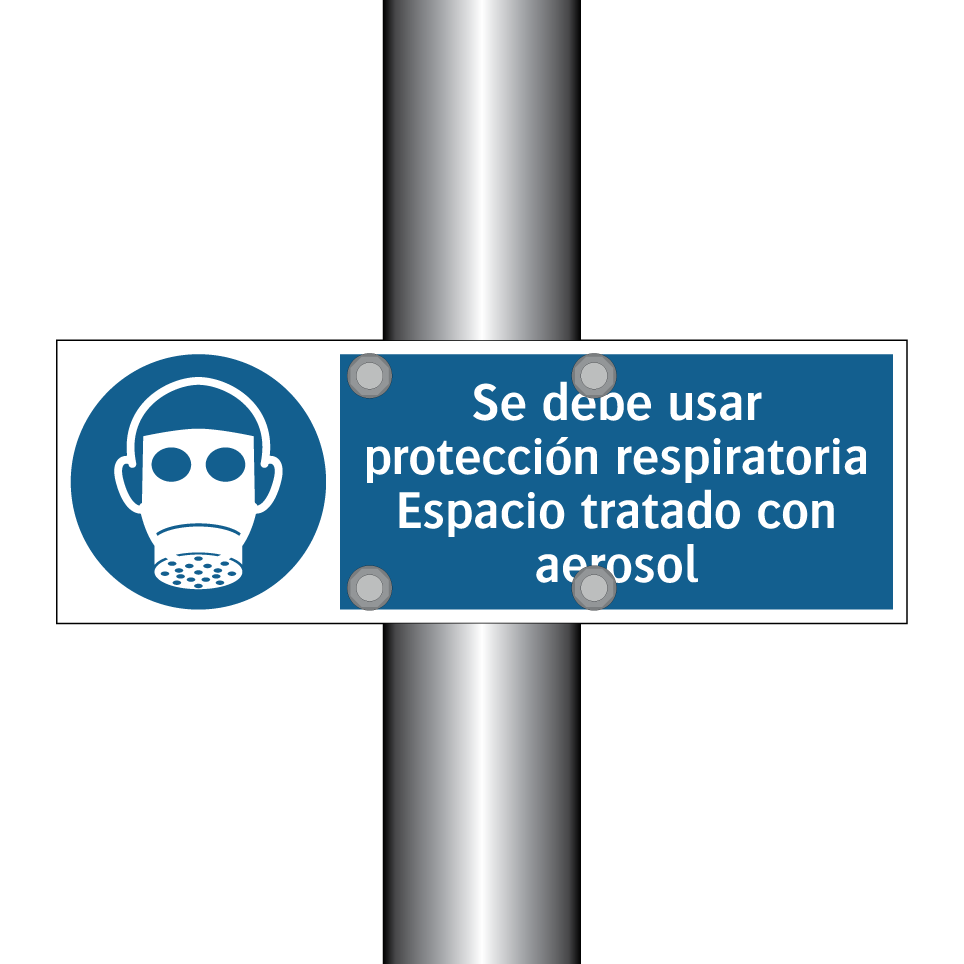 Se debe usar protección respiratoria Espacio tratado con aerosol