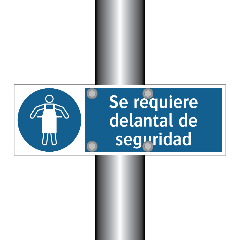 Se requiere delantal de seguridad