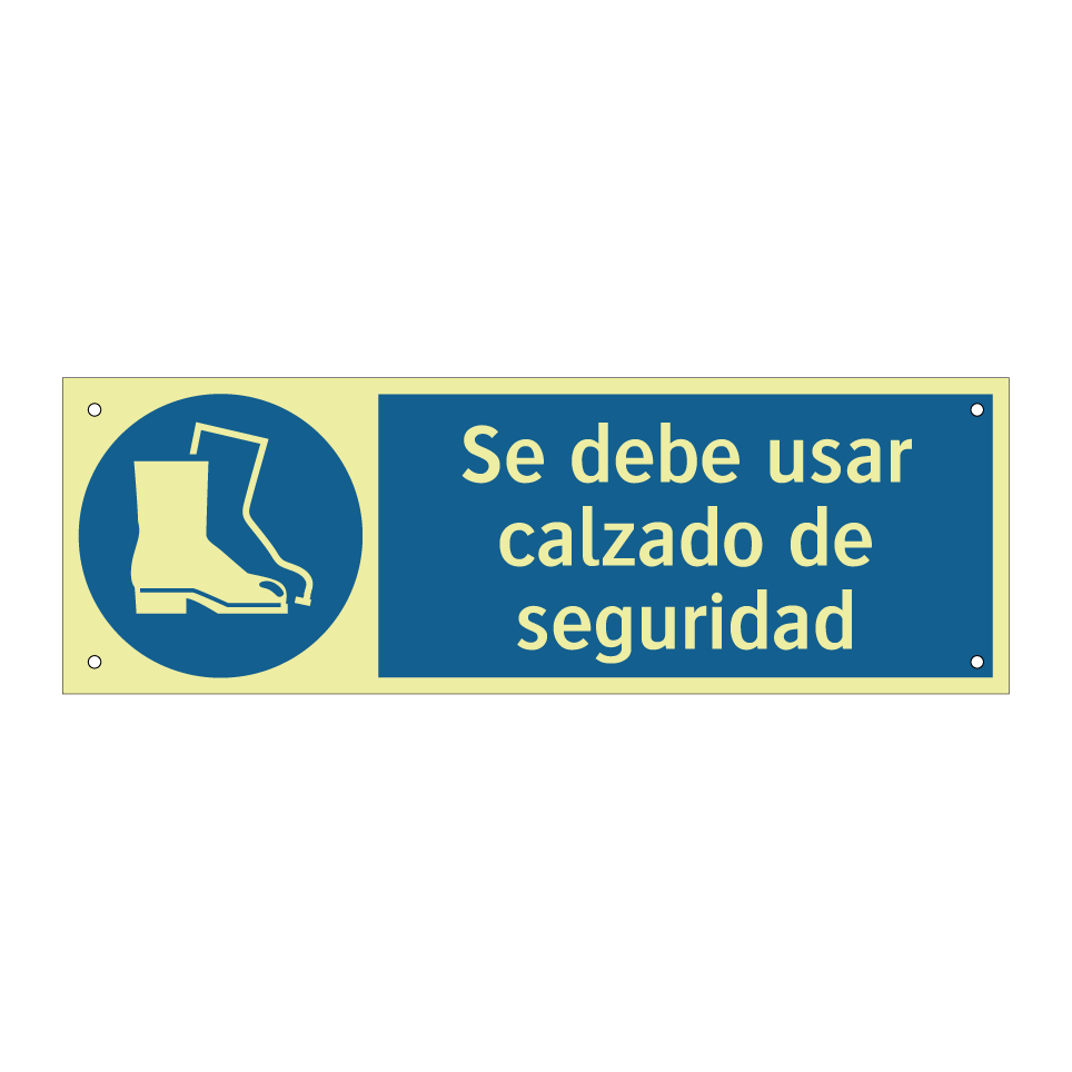 Se debe usar calzado de seguridad