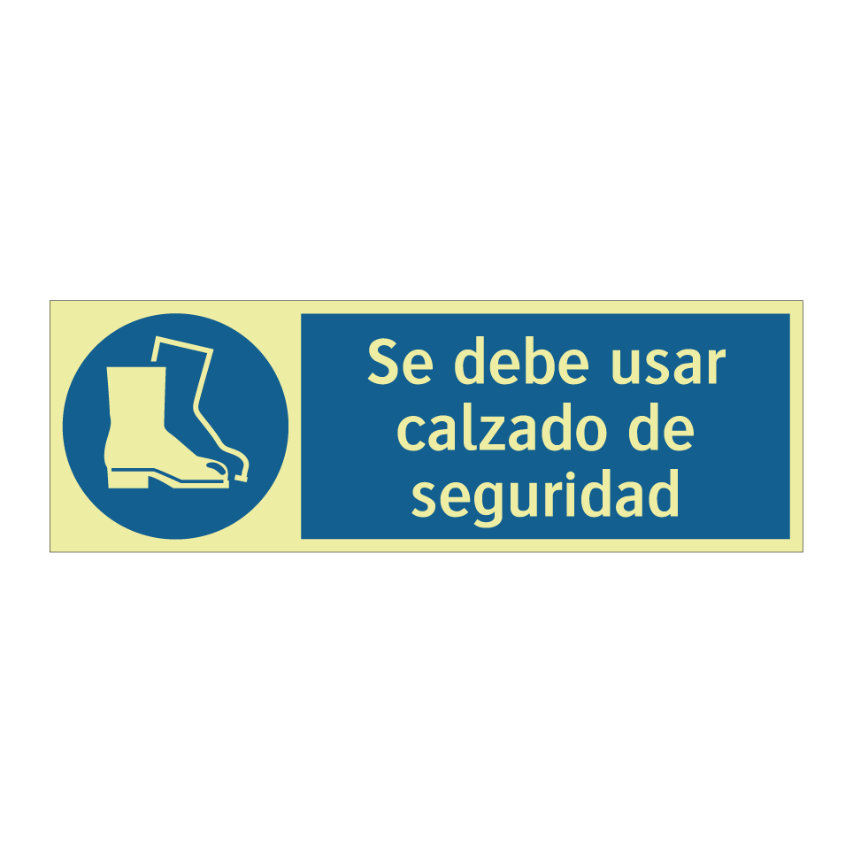 Se debe usar calzado de seguridad