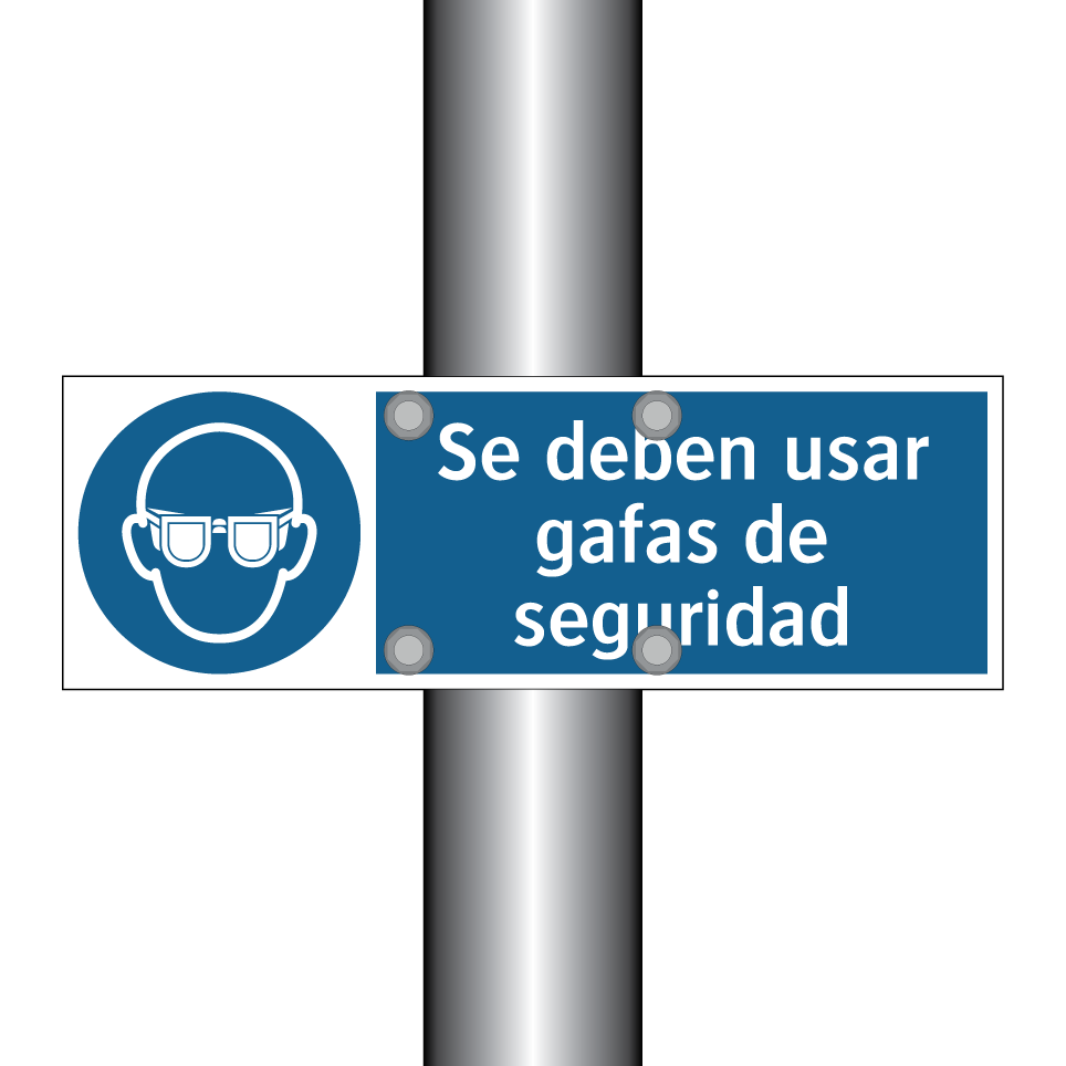 Se deben usar gafas de seguridad