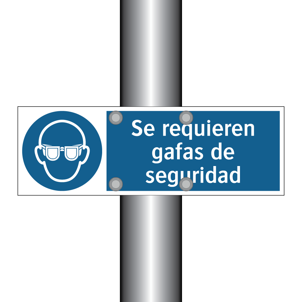 Se requieren gafas de seguridad