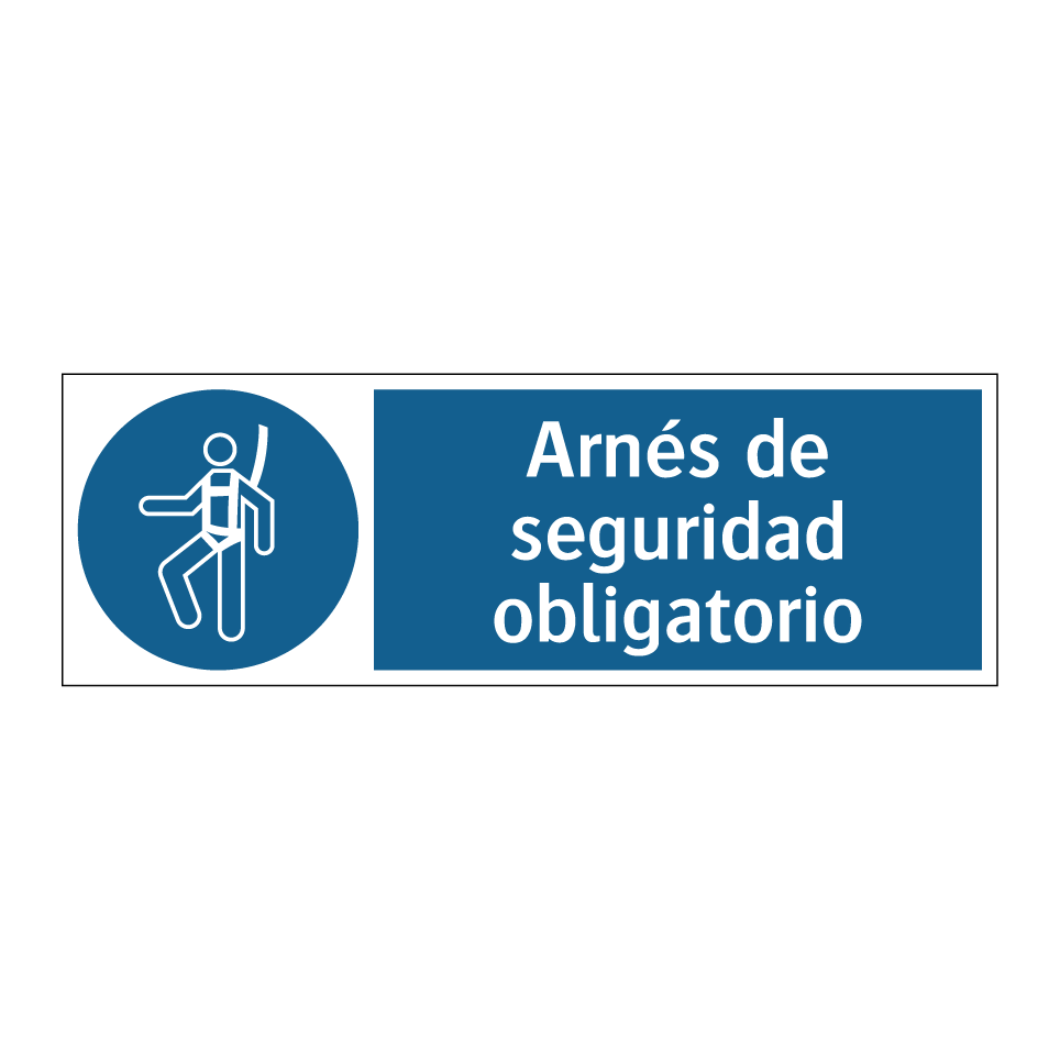 Arnés de seguridad obligatorio
