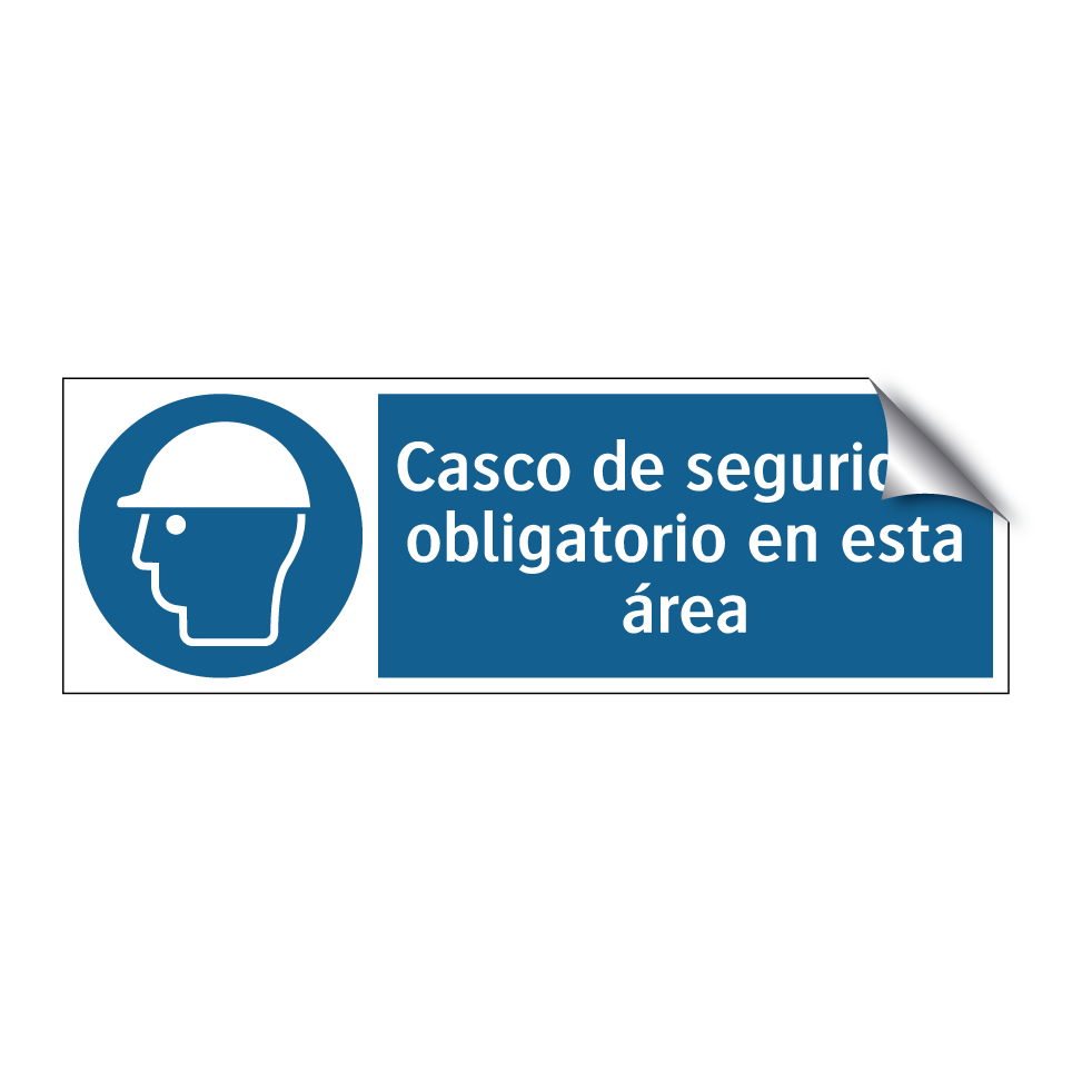 Casco de seguridad obligatorio en esta área