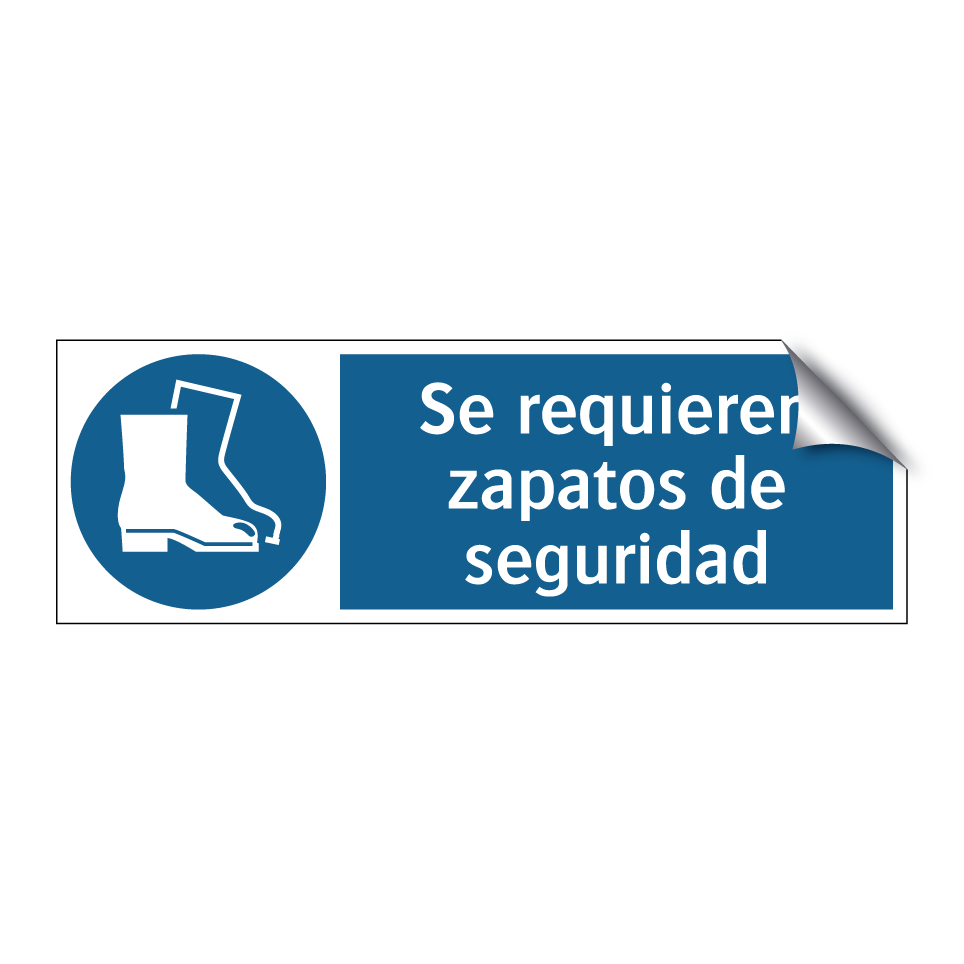 Se requieren zapatos de seguridad