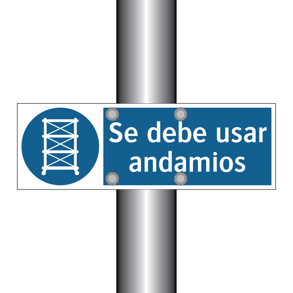Se debe usar andamios