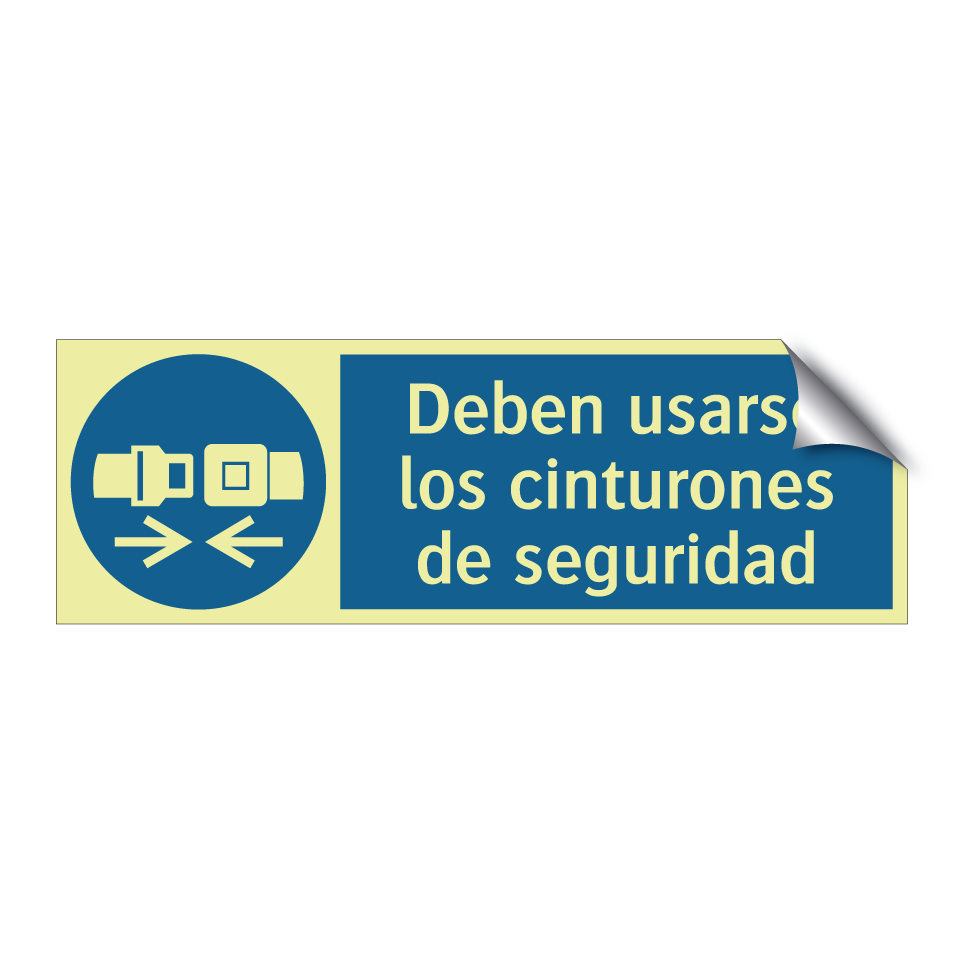 Deben usarse los cinturones de seguridad