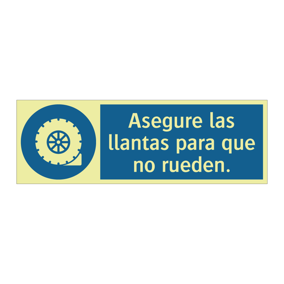 Asegure las llantas para que no rueden.