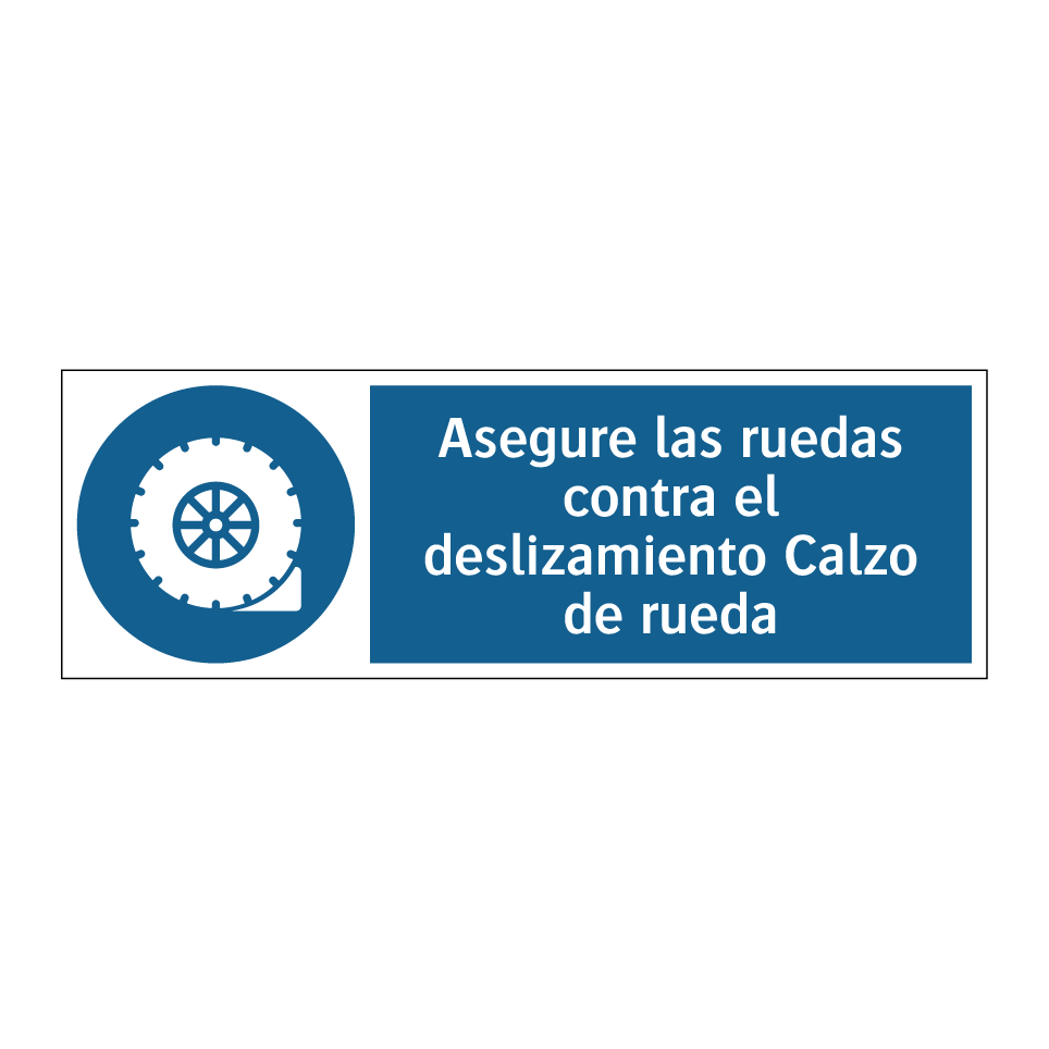 Asegure las ruedas contra el deslizamiento Calzo de rueda