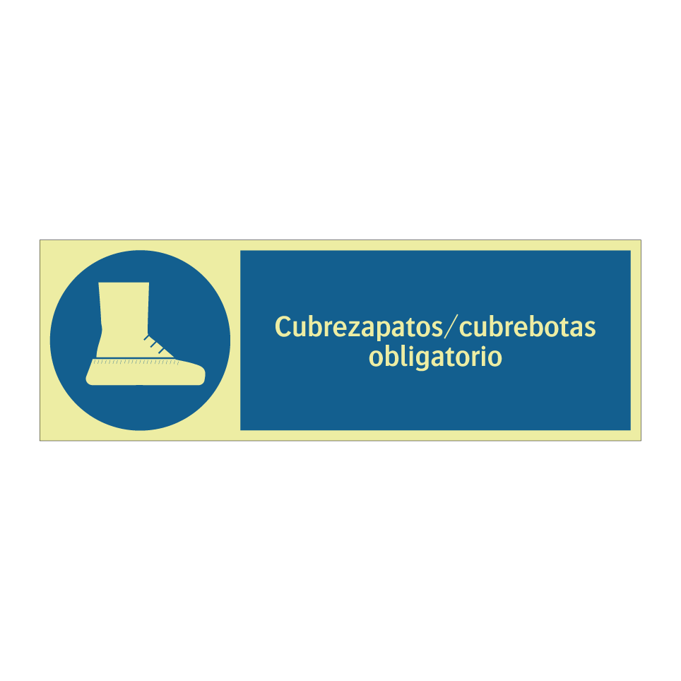 Cubrezapatos/cubrebotas obligatorio