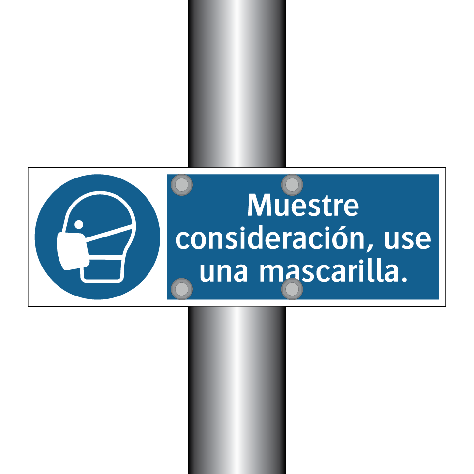 Muestre consideración, use una mascarilla.