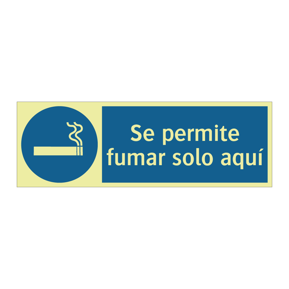 Se permite fumar solo aquí