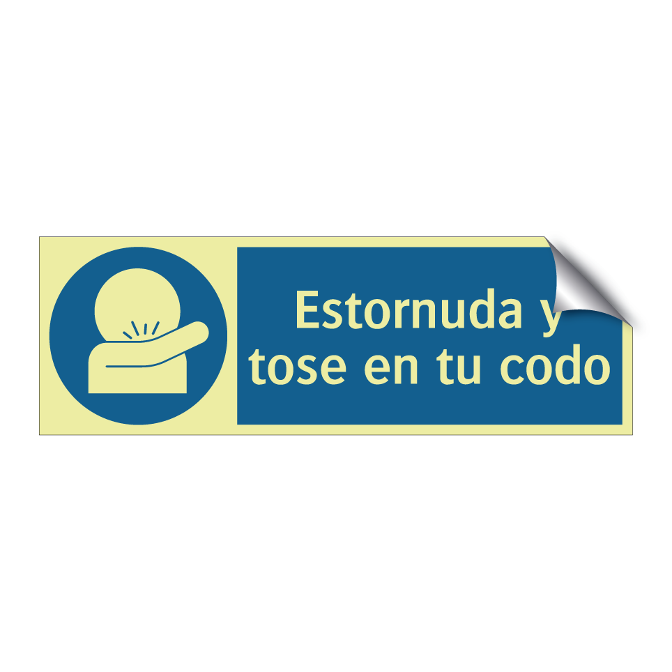 Estornuda y tose en tu codo
