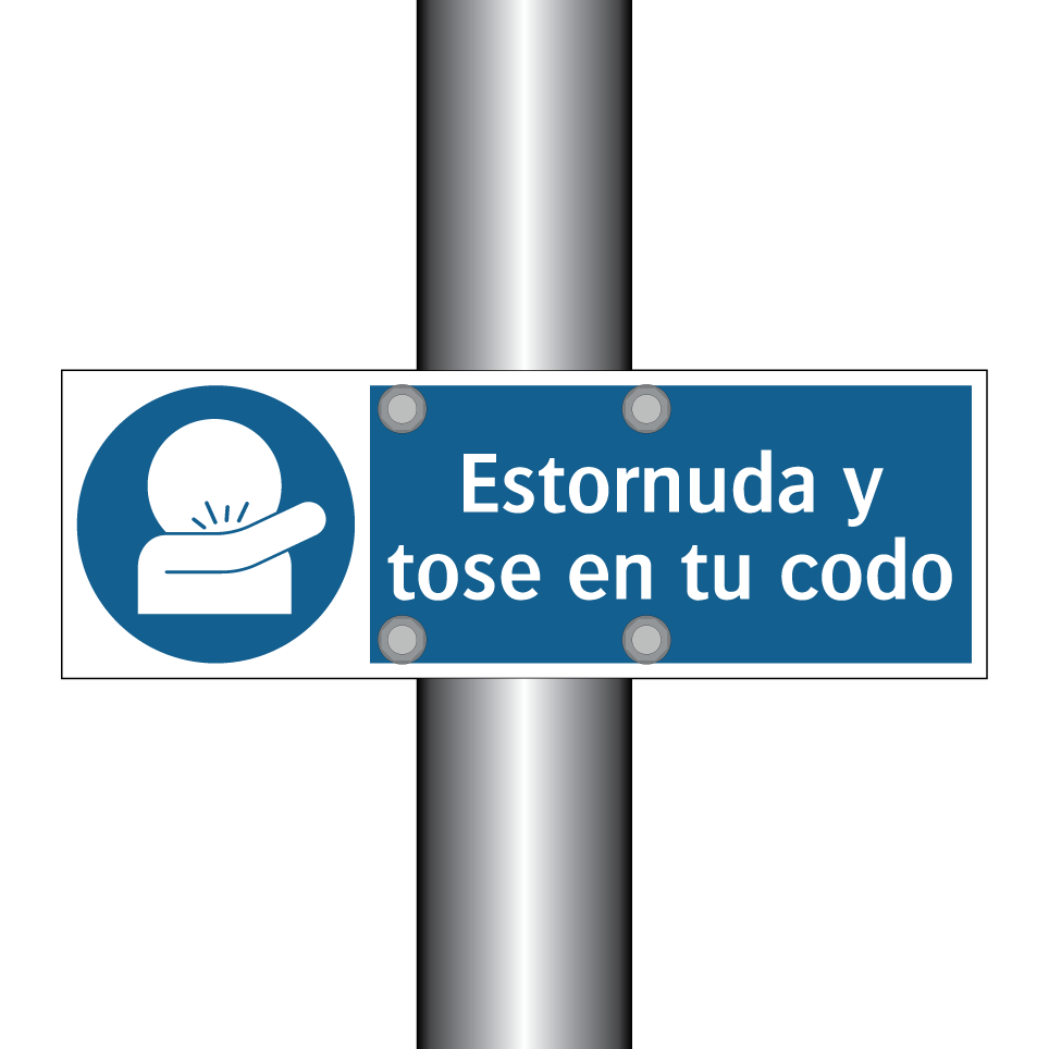 Estornuda y tose en tu codo