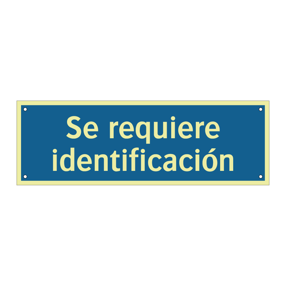 Se requiere identificación