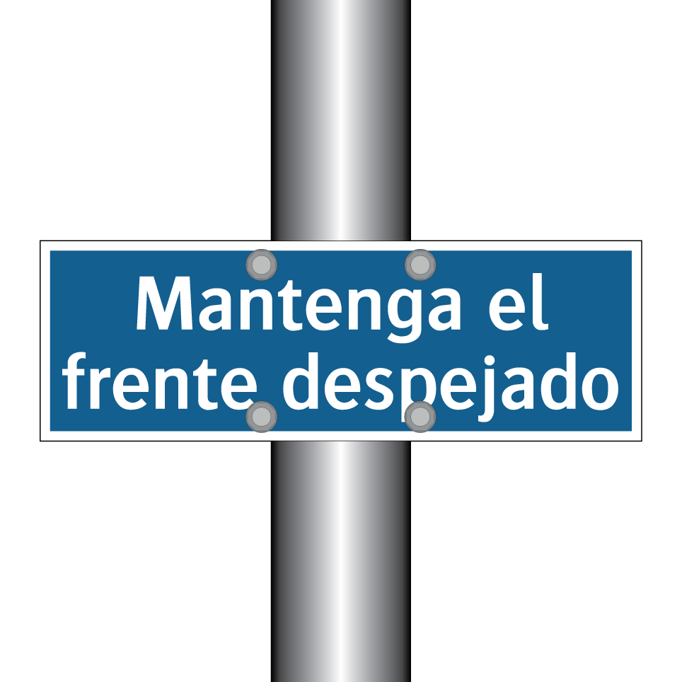 Mantenga el frente despejado