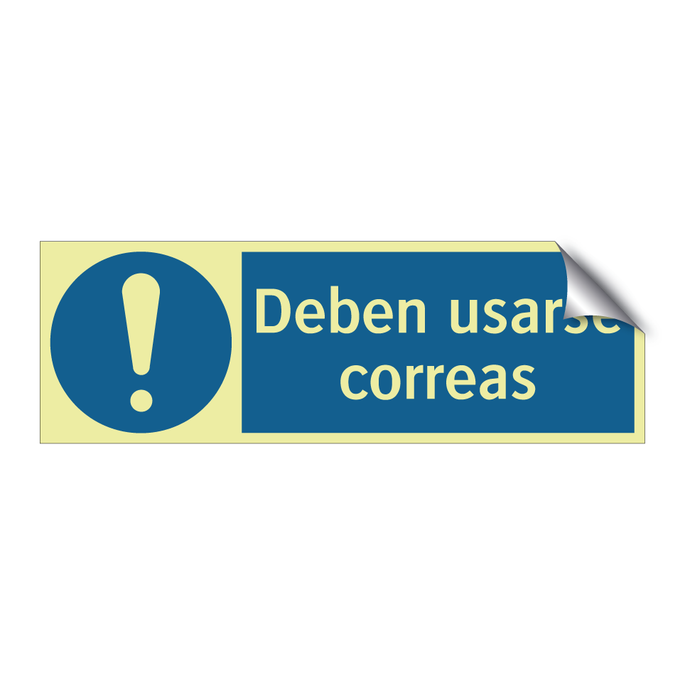Deben usarse correas