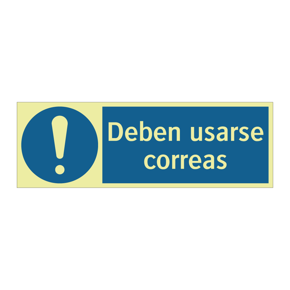 Deben usarse correas