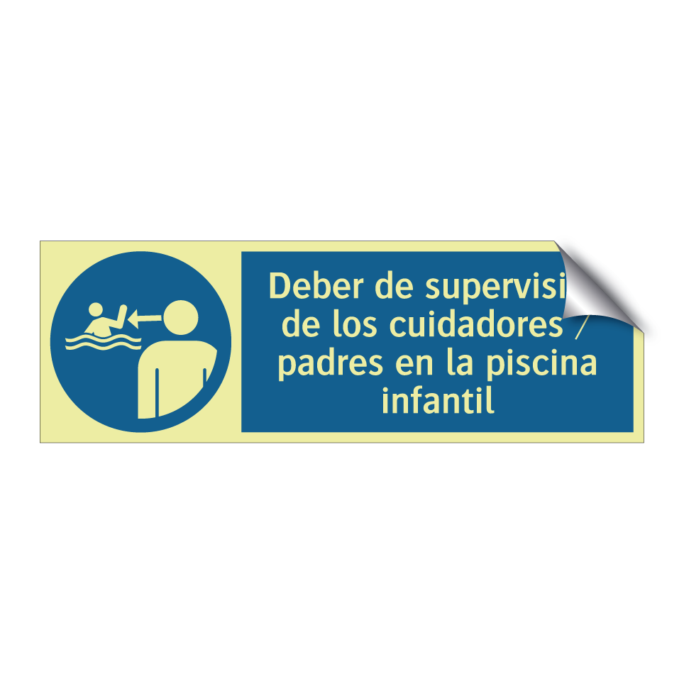 Deber de supervisión de los cuidadores / padres en la piscina infantil