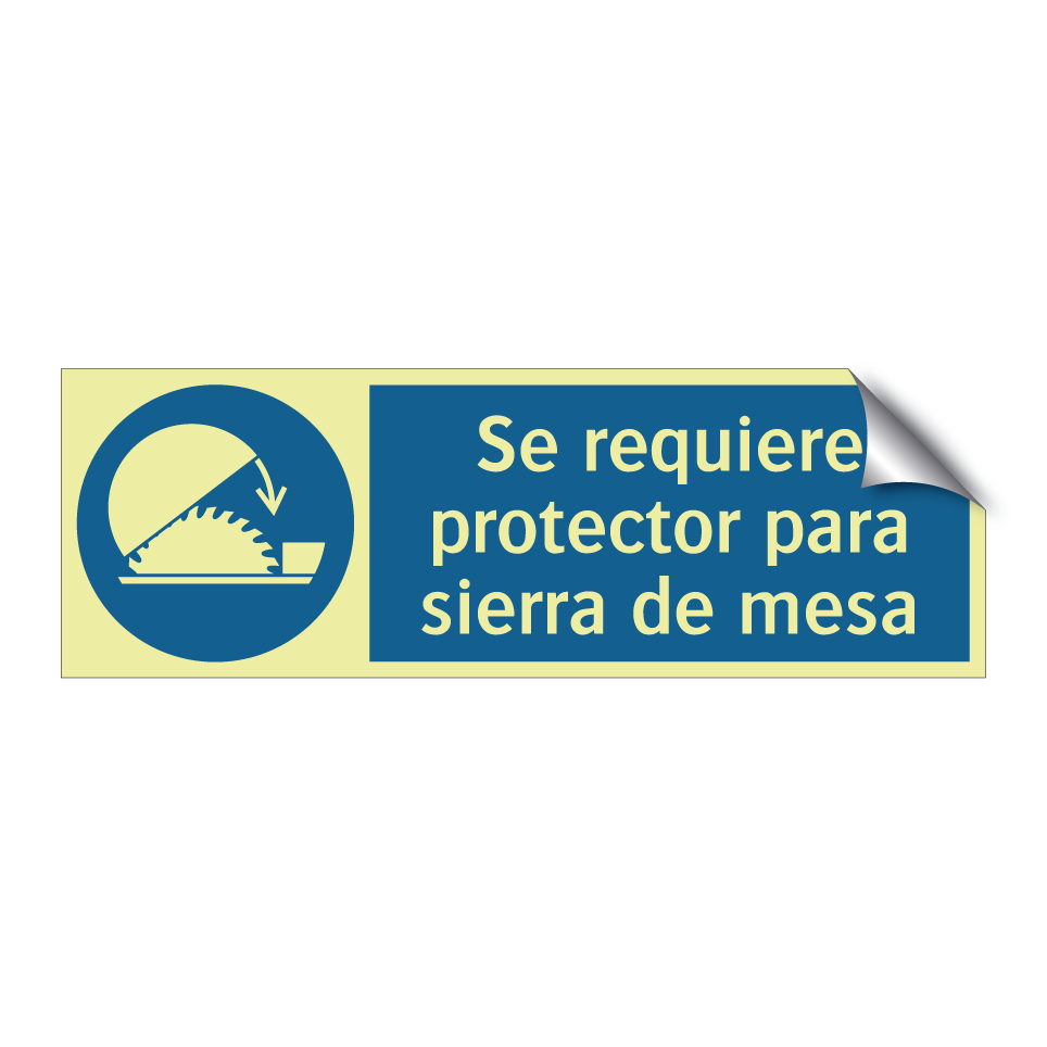 Se requiere protector para sierra de mesa