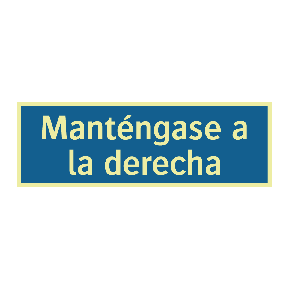 Manténgase a la derecha