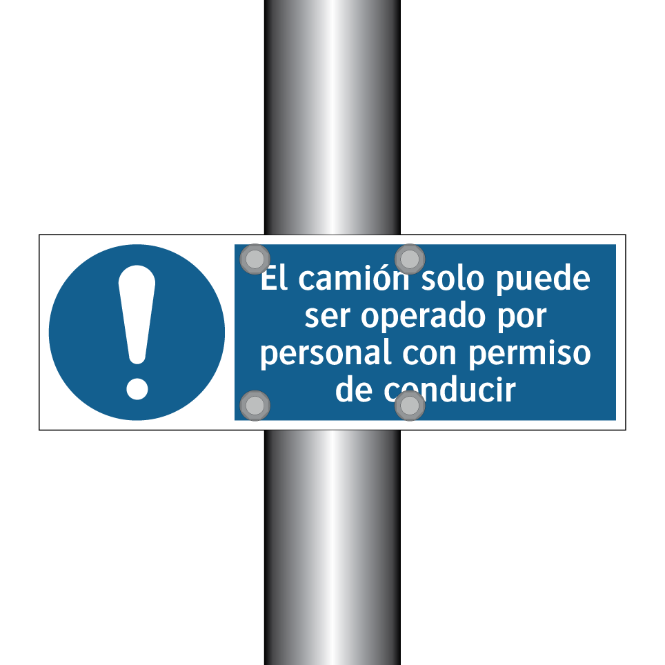 El camión solo puede ser operado por personal con permiso de conducir