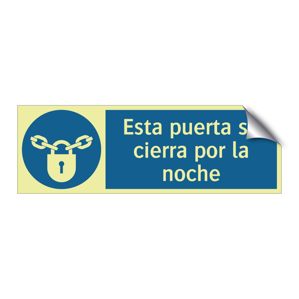 Esta puerta se cierra por la noche