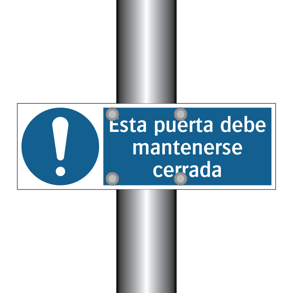 Esta puerta debe mantenerse cerrada