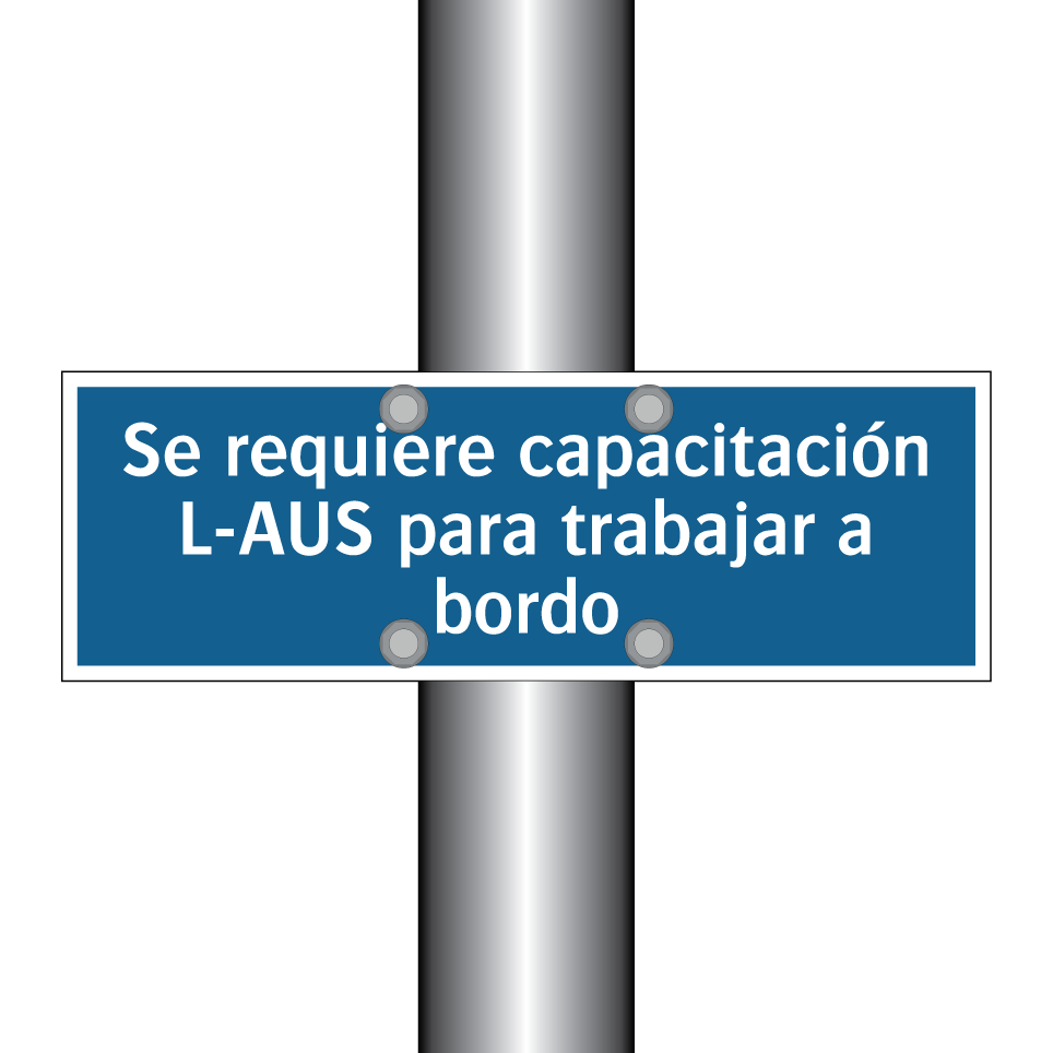 Se requiere capacitación L-AUS para trabajar a bordo
