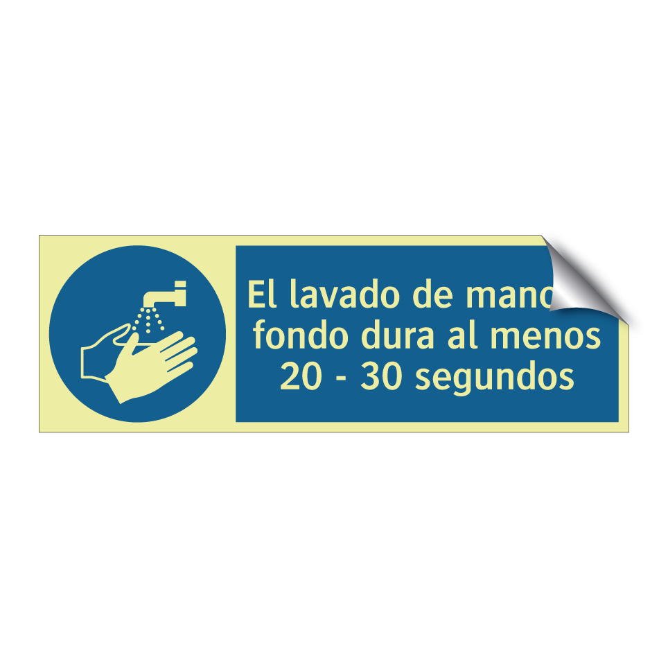 El lavado de manos a fondo dura al menos 20 - 30 segundos