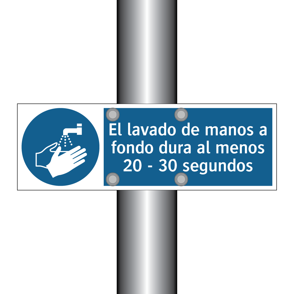El lavado de manos a fondo dura al menos 20 - 30 segundos