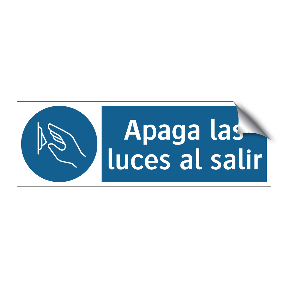 Apaga las luces al salir
