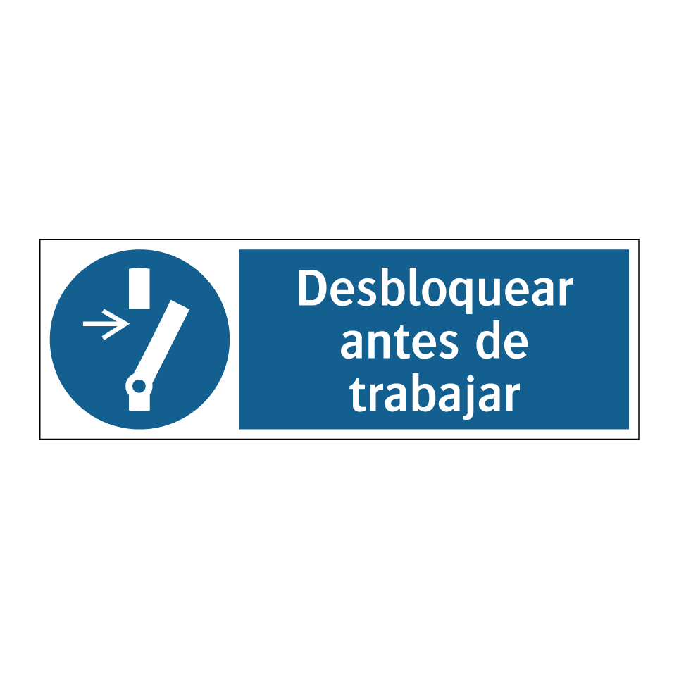 Desbloquear antes de trabajar