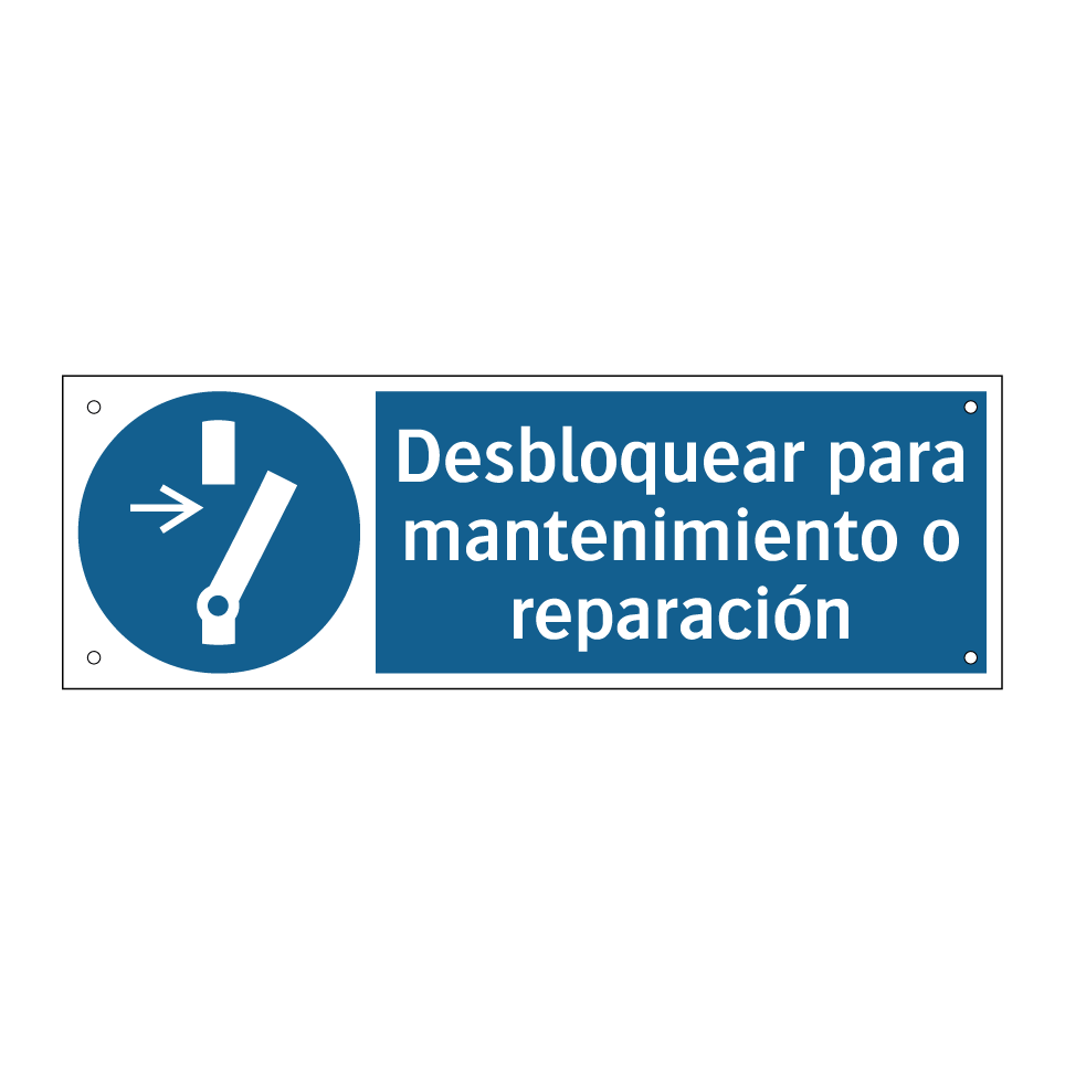 Desbloquear para mantenimiento o reparación