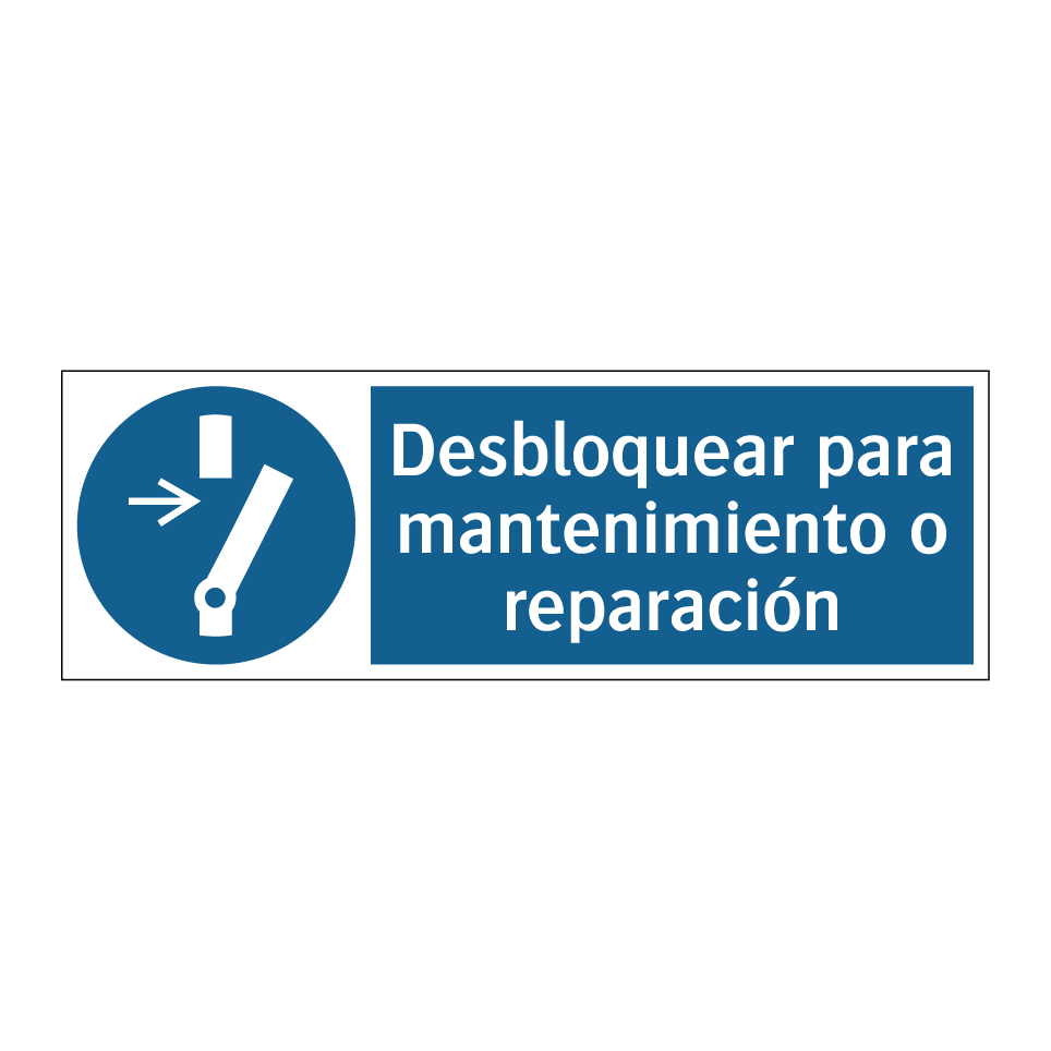 Desbloquear para mantenimiento o reparación