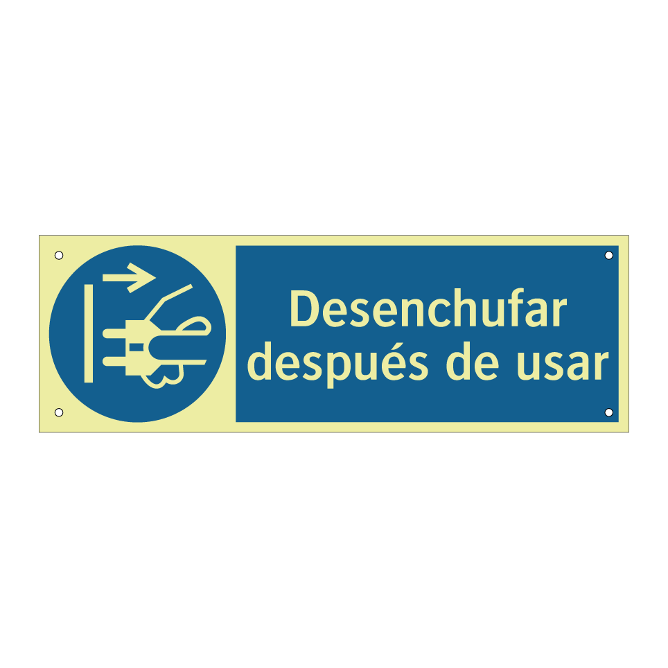 Desenchufar después de usar