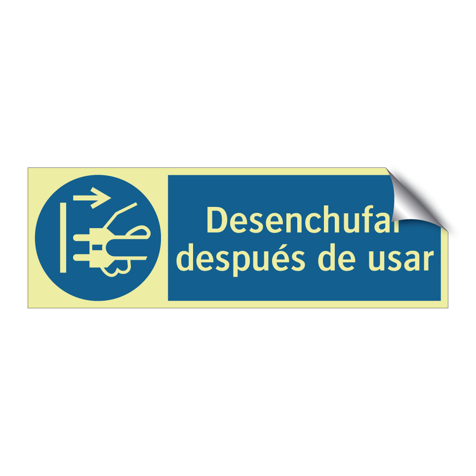 Desenchufar después de usar