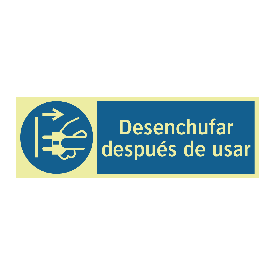 Desenchufar después de usar