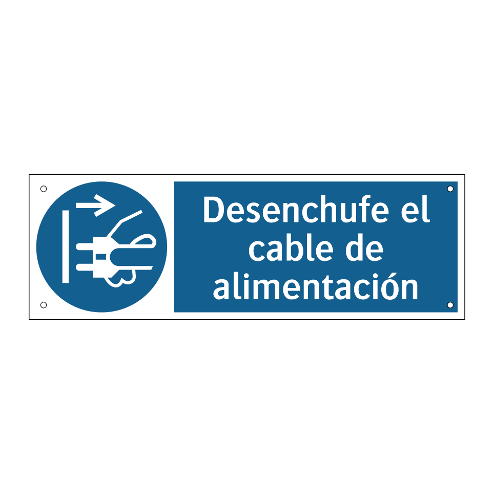 Desenchufe el cable de alimentación