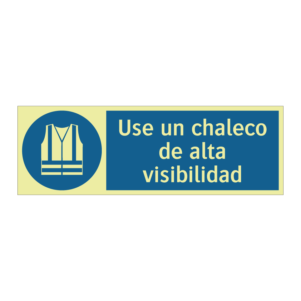 Use un chaleco de alta visibilidad