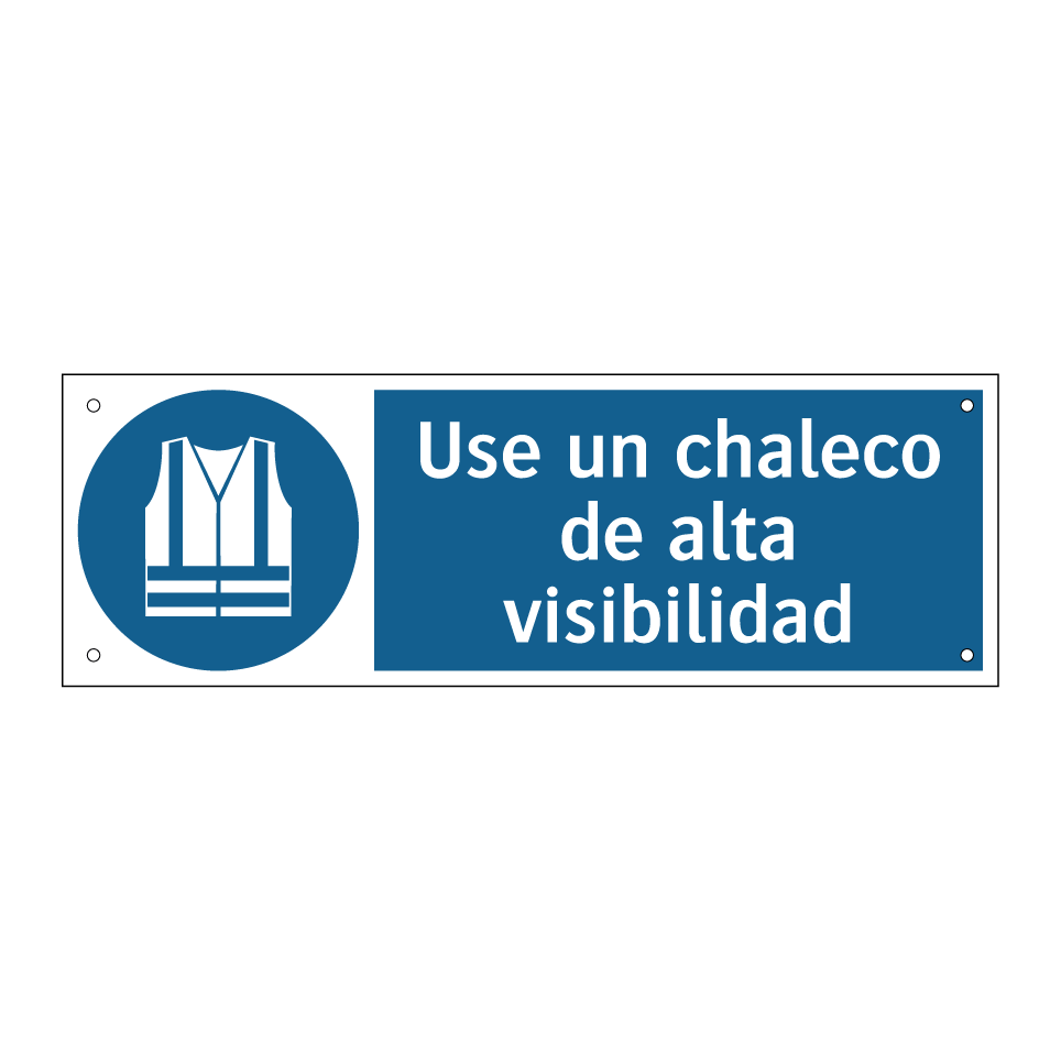 Use un chaleco de alta visibilidad