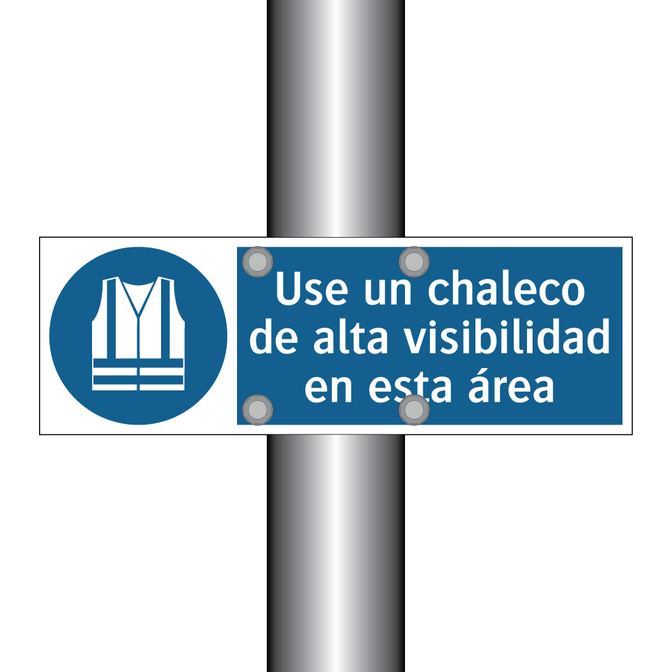 Use un chaleco de alta visibilidad en esta área
