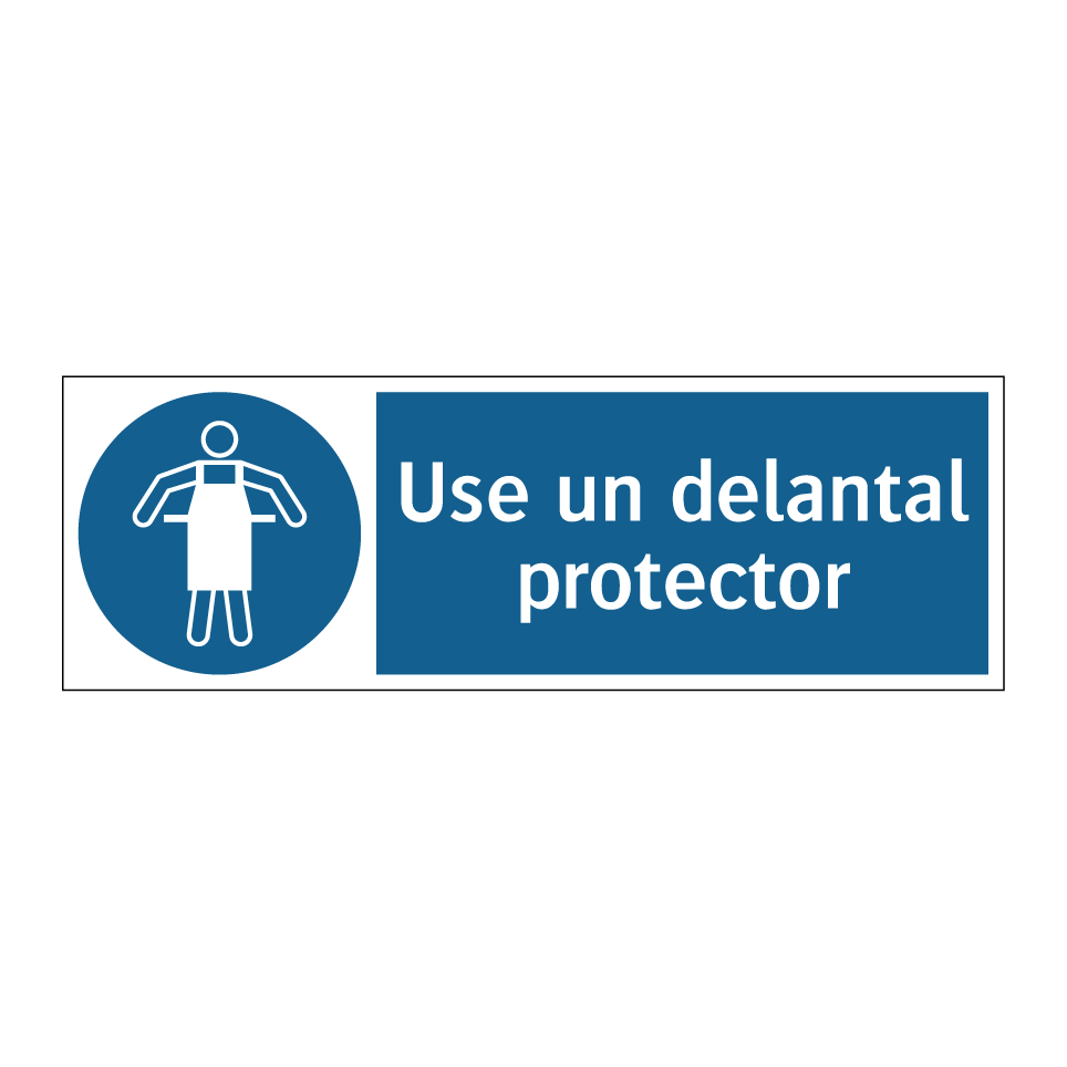 Use un delantal protector