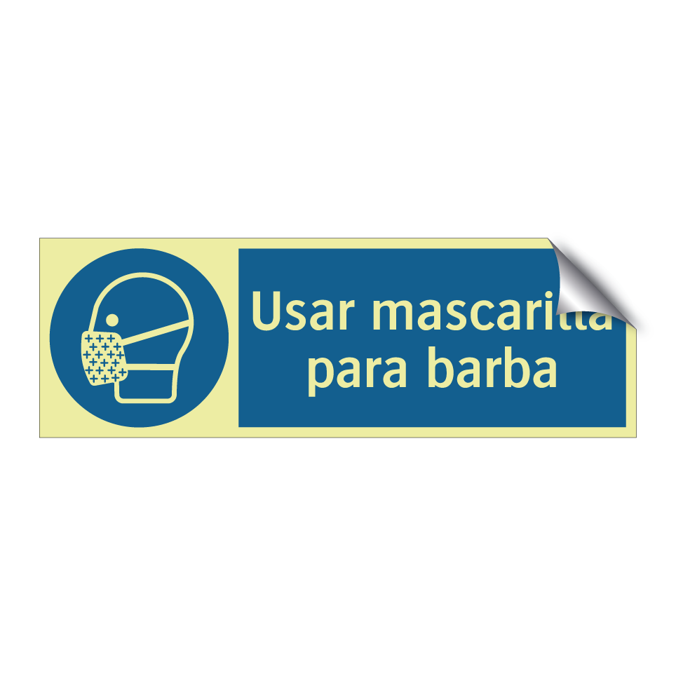 Usar mascarilla para barba