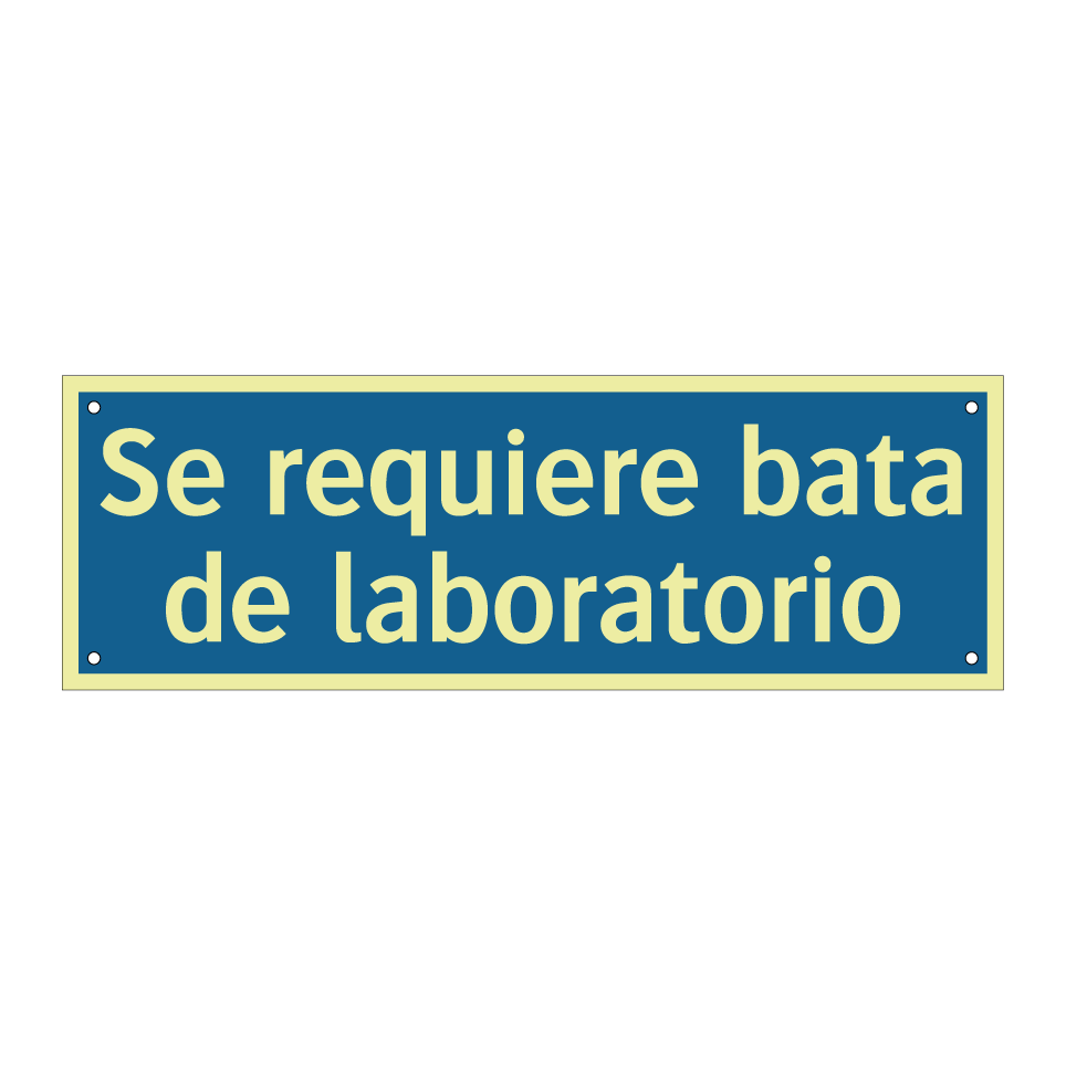 Se requiere bata de laboratorio