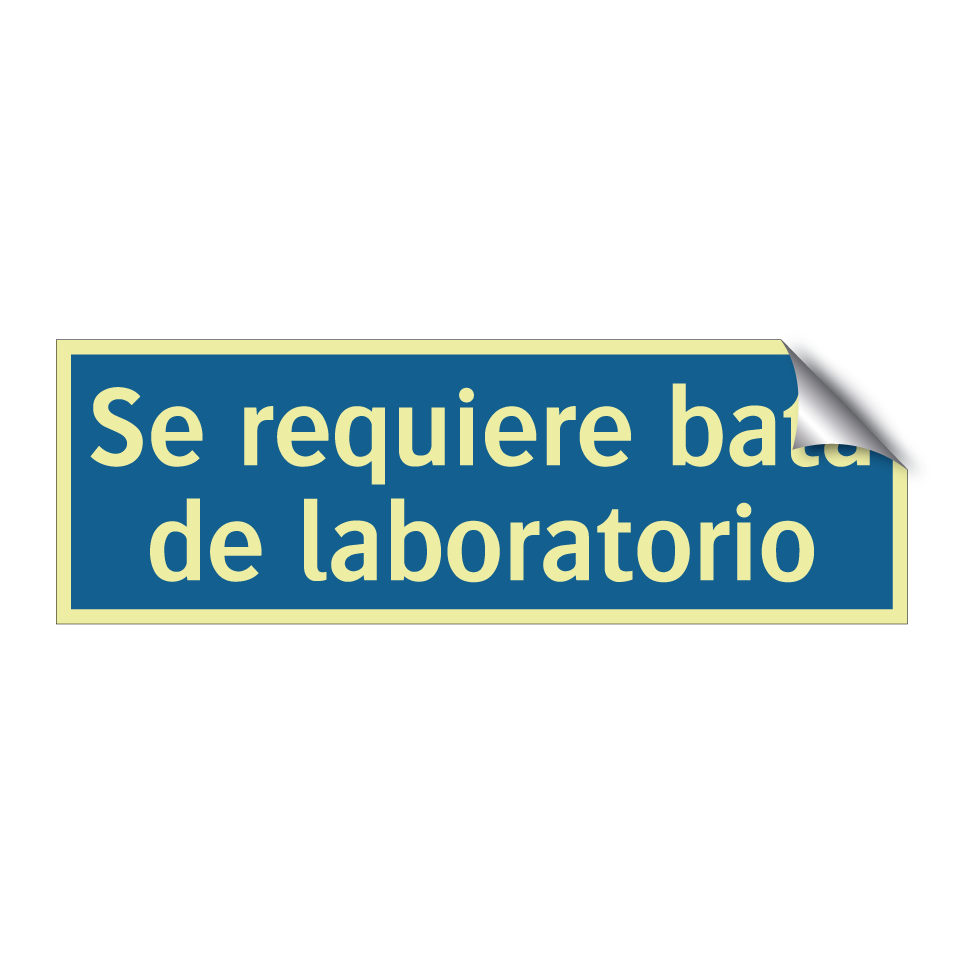 Se requiere bata de laboratorio