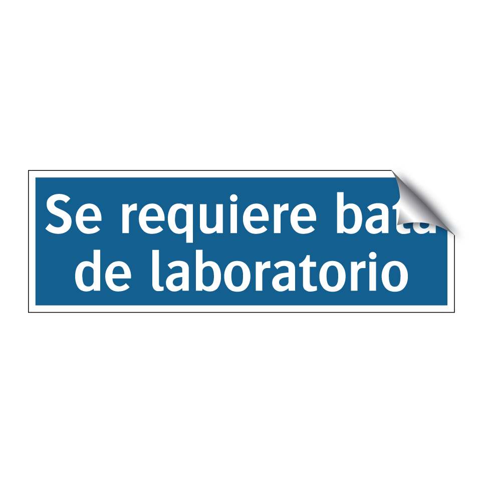 Se requiere bata de laboratorio