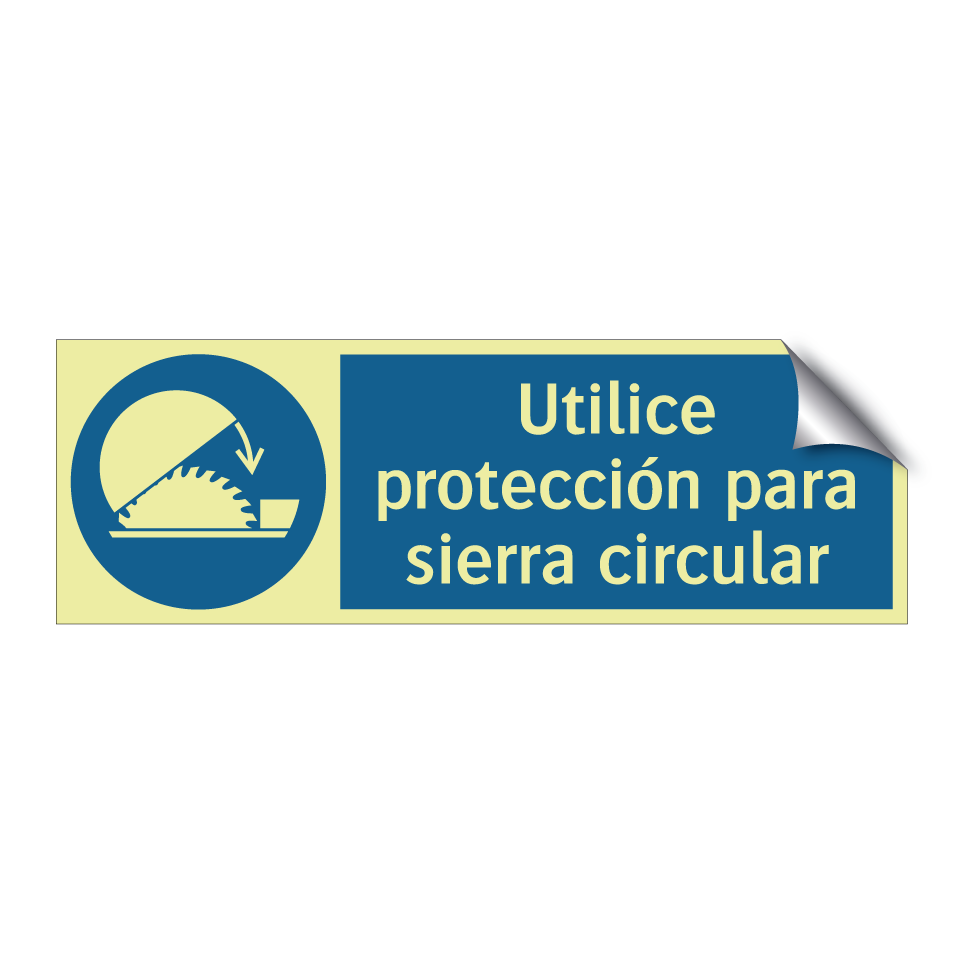 Utilice protección para sierra circular