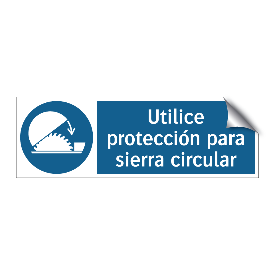Utilice protección para sierra circular