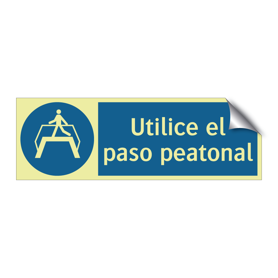 Utilice el paso peatonal